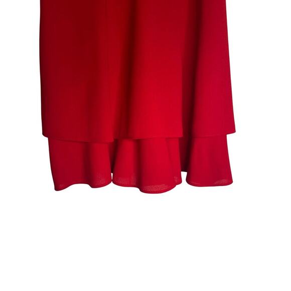 VTG Rampage Red Mini Tiered Ruffled Cocktail Party Dress Women's Size 3 - Picture 5 of 6